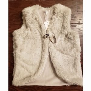 RH Restoration Hardware Greu Girl Fur Vest 10-12